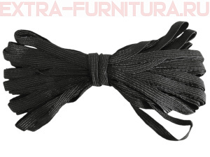 Резинка плетельная шир. 10 мм,  чёрная (уп.-10м)