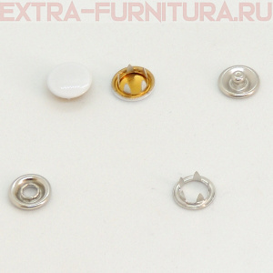 Кнопка рубашечная 9,5мм, цв.101 белый глянцевый (уп.1440шт) №382 Buttoni