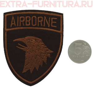 Термоаппликация Airborn цв.коричневый