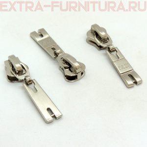 Бегунок декоративный автомат ТР5 никель (16-3) (уп. 50 шт.)