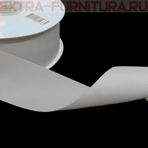 Лента репсовая IDEAL шир. 38мм цв.007 серый, уп.27,42м *