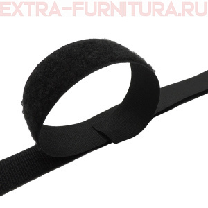 Лента контакт 30мм цв.черный 1325 (25м) Тип С