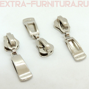 Бегунок декоративный автомат ТР5 никель № 1 (уп. 50 шт.)