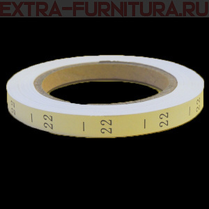 Размерник  р-р 22, цв. белый, рул. 800шт
