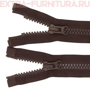 Молния Трактор Т8 2 замка 90см, цв.304 коричневый темный, LOGO