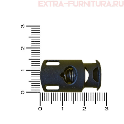 Фиксатор цилиндр, цв.черный, арт.202С, уп.250шт, кл.А