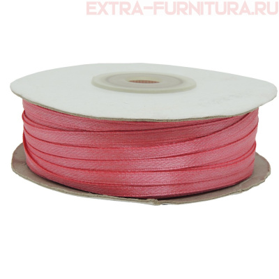 Лента атласная  3 мм  цв.054 брусника рул. 100 м