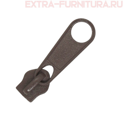 Бегунок к рулонной молнии тип 5, цв.299 светло-коричневый