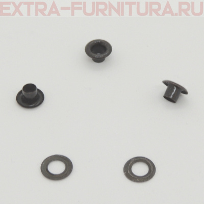 Люверсы 4 мм, (8*4 mm, h=5mm.), оксид (уп.5000шт) А