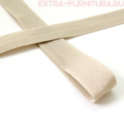 Резинка окантовочная 15мм цв.307 св.бежевый, матовая арт.ROM15307 уп. 50м